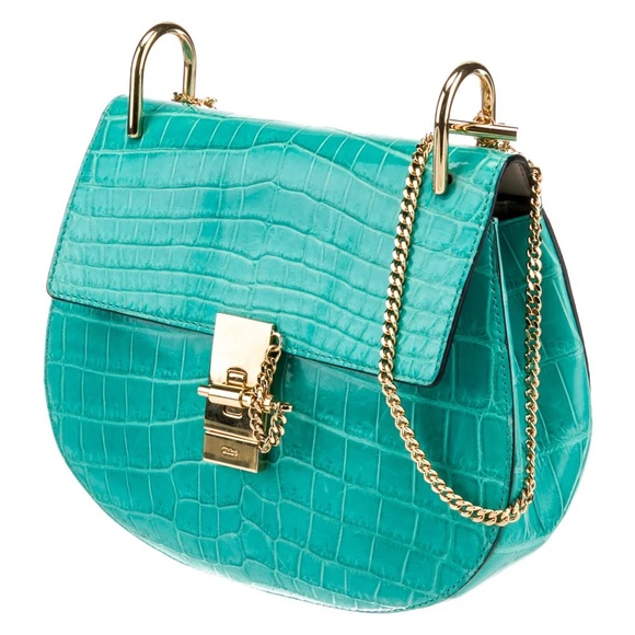 Chloe Alligator Crocodile Skin Drew Special Order bag - Picture 1 of 4